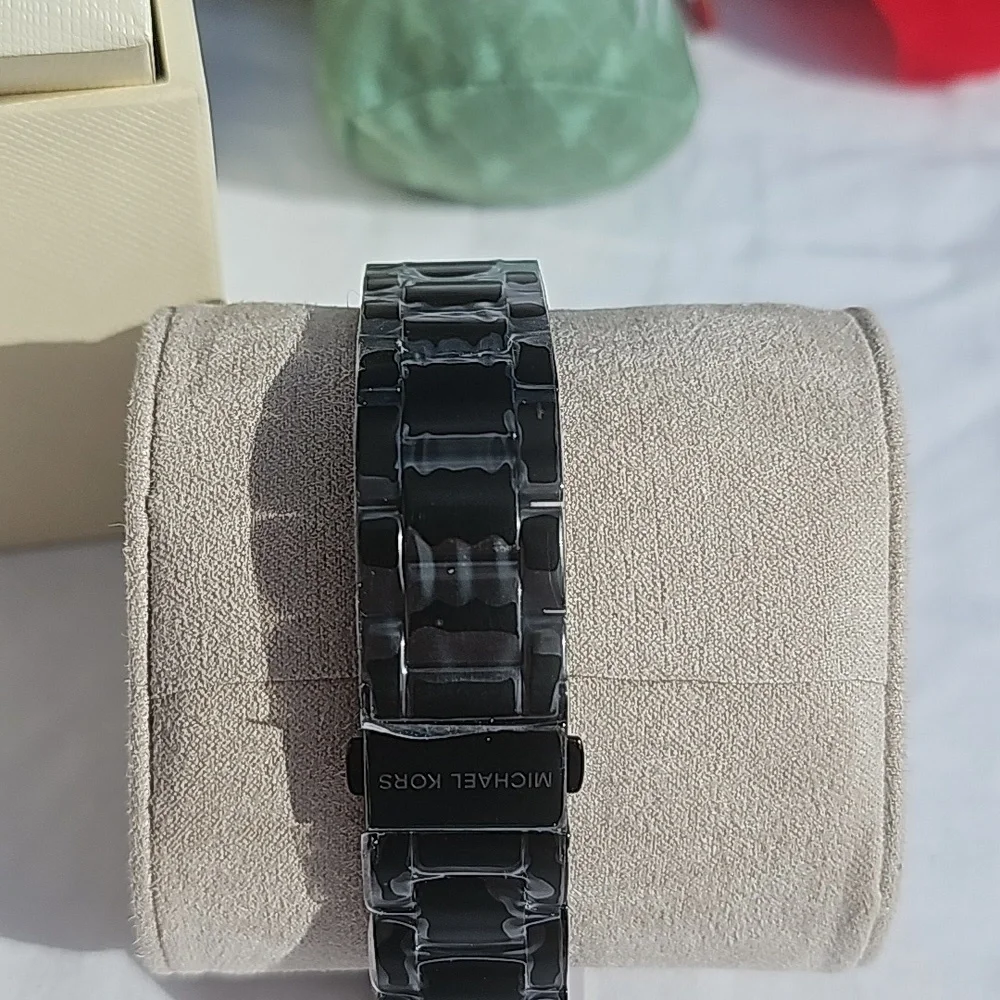 NWT BLACK n ROSE GOLD 42mm MICHAEL KORS WATCH - Picture 3 of 5